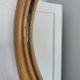 Vintage mirror 1960 apple rattan wicker bamboo - 32 x 35 cm