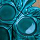 Vintage Vallauris catchall – green enamel leaf model