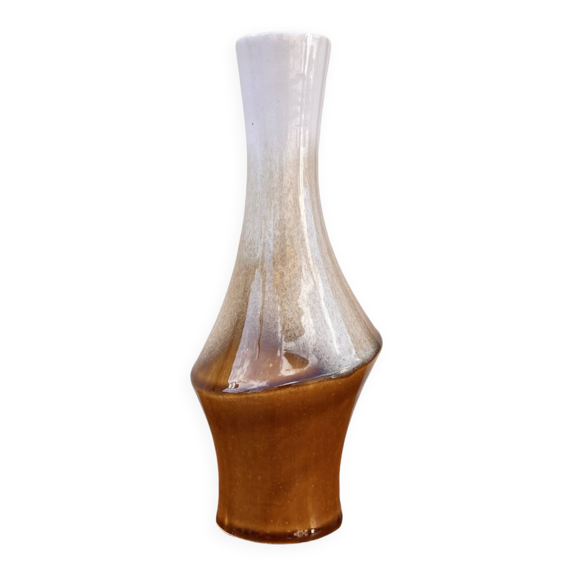 Ceramic, asymmetrical vase, Ditmar Urbach, Czechoslovakia, 1960s.