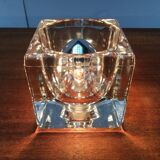 Vintage German table lamp in glass TA 14 Cube by Peill & Putzler, 1970s.