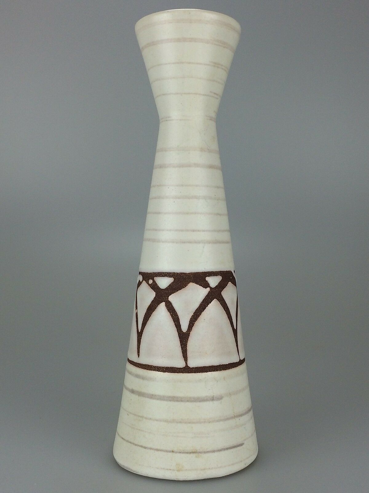 70s vase flower vase ceramic vase table vase ceramic white brown space age