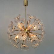 Dandelion, Sputnik chandelier by Kamenicky Senov, 1970