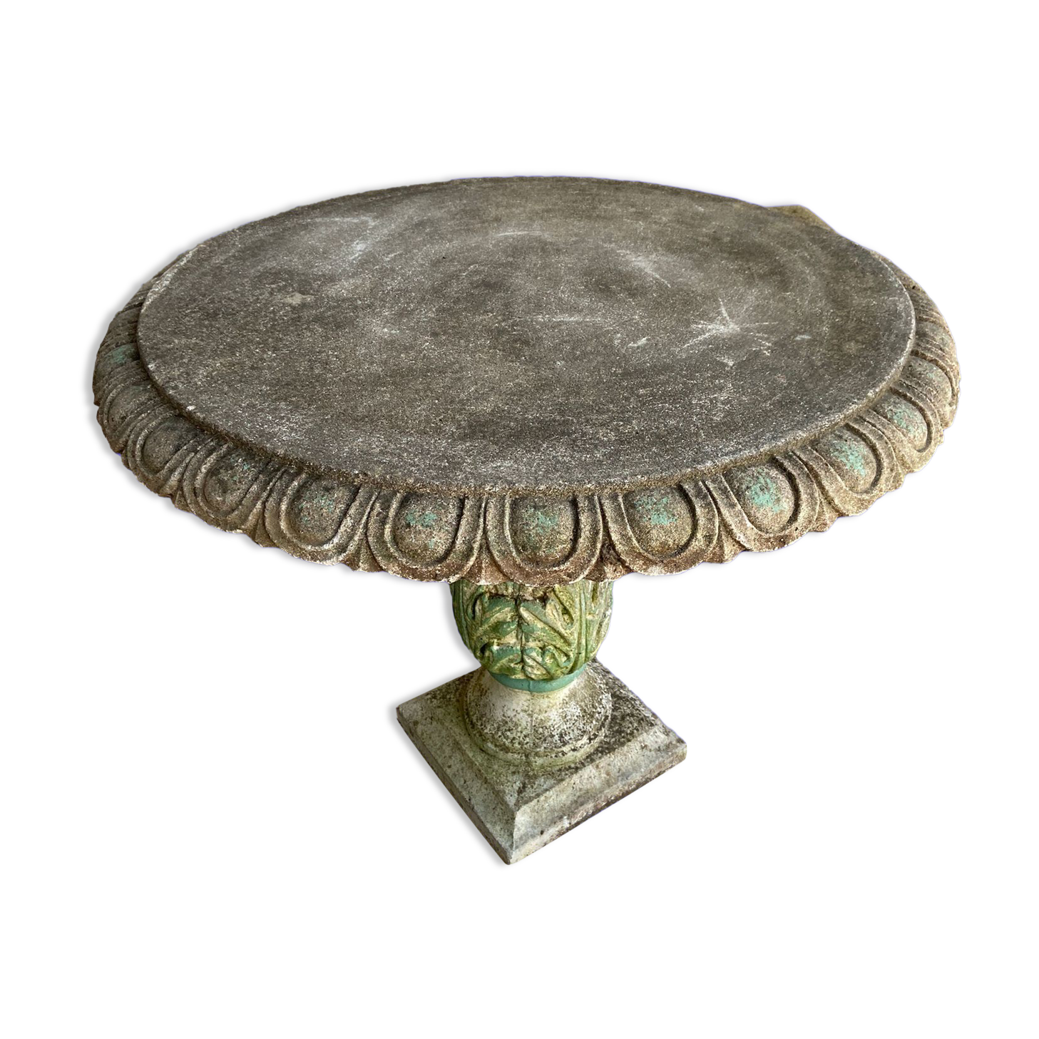 Stone garden table