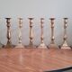 Set of 10 bronze-tinted brass candle holders 01 Pro
