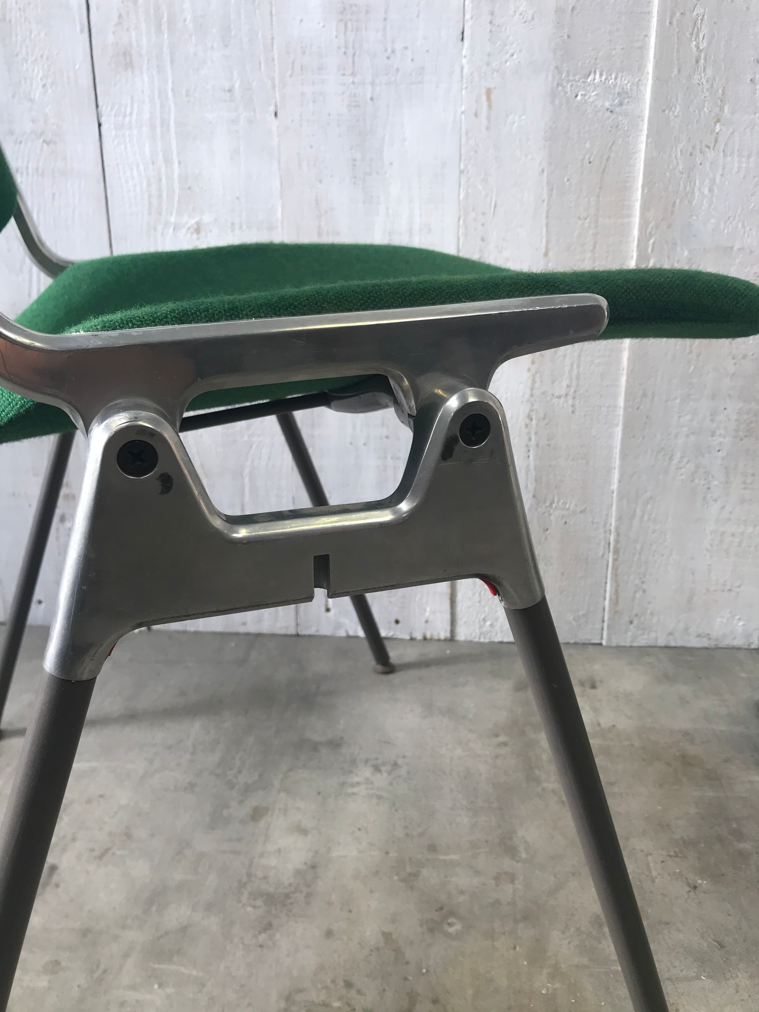 Pair of DSC 106 chairs by Giancarlo Piretti for Castelli