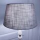 Massive alabaster floor lamp with metal embellishments from the 1970s.
