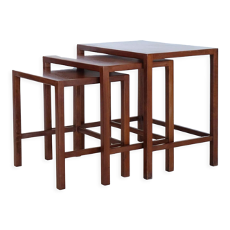 Teak trundle tables