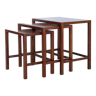 Teak trundle tables