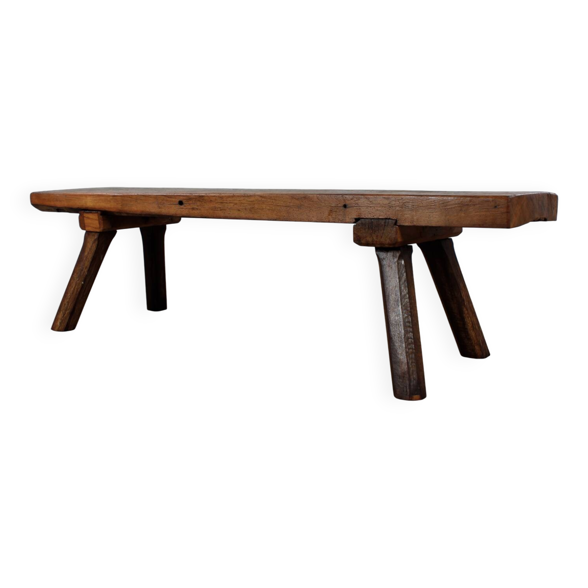 Restaurierte Schlachtebank Sitzbank coffeetable Blumenbank