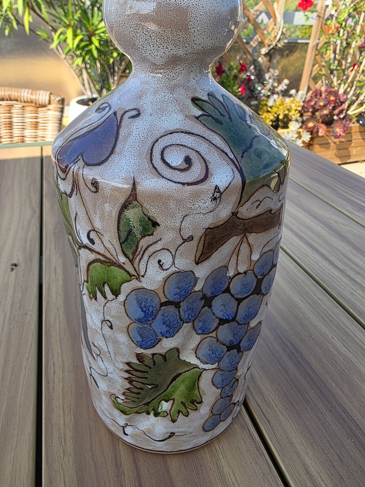 Vintage bottle vase Gunter Erhart SKK Merano / Italian ceramics