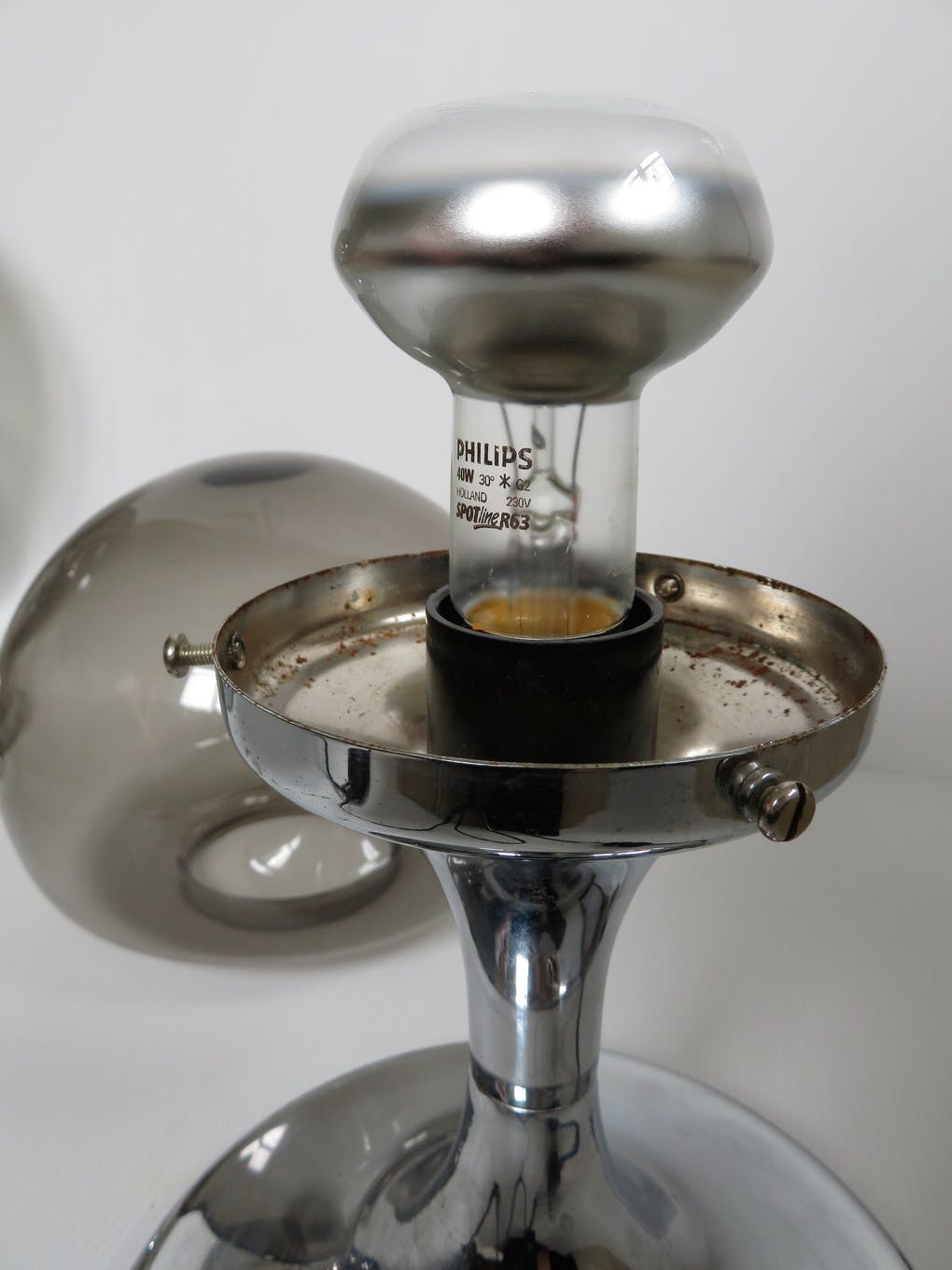 Pair of 70s mushroom lamps