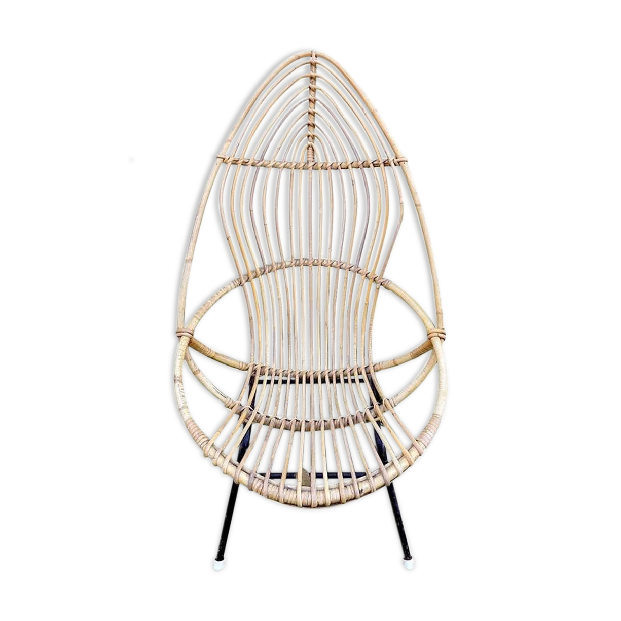 Fauteuil en osier