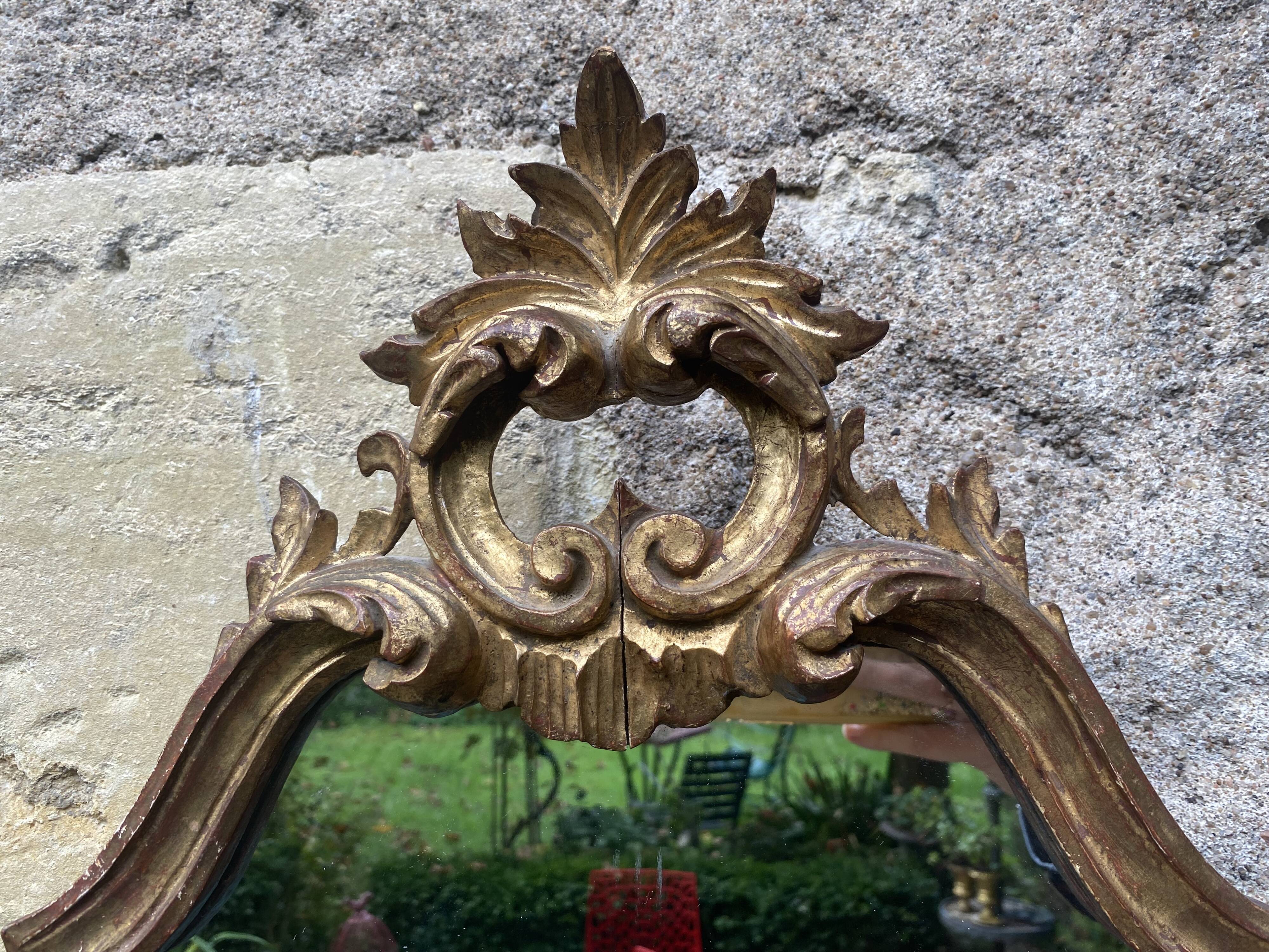 Vintage gold mirror