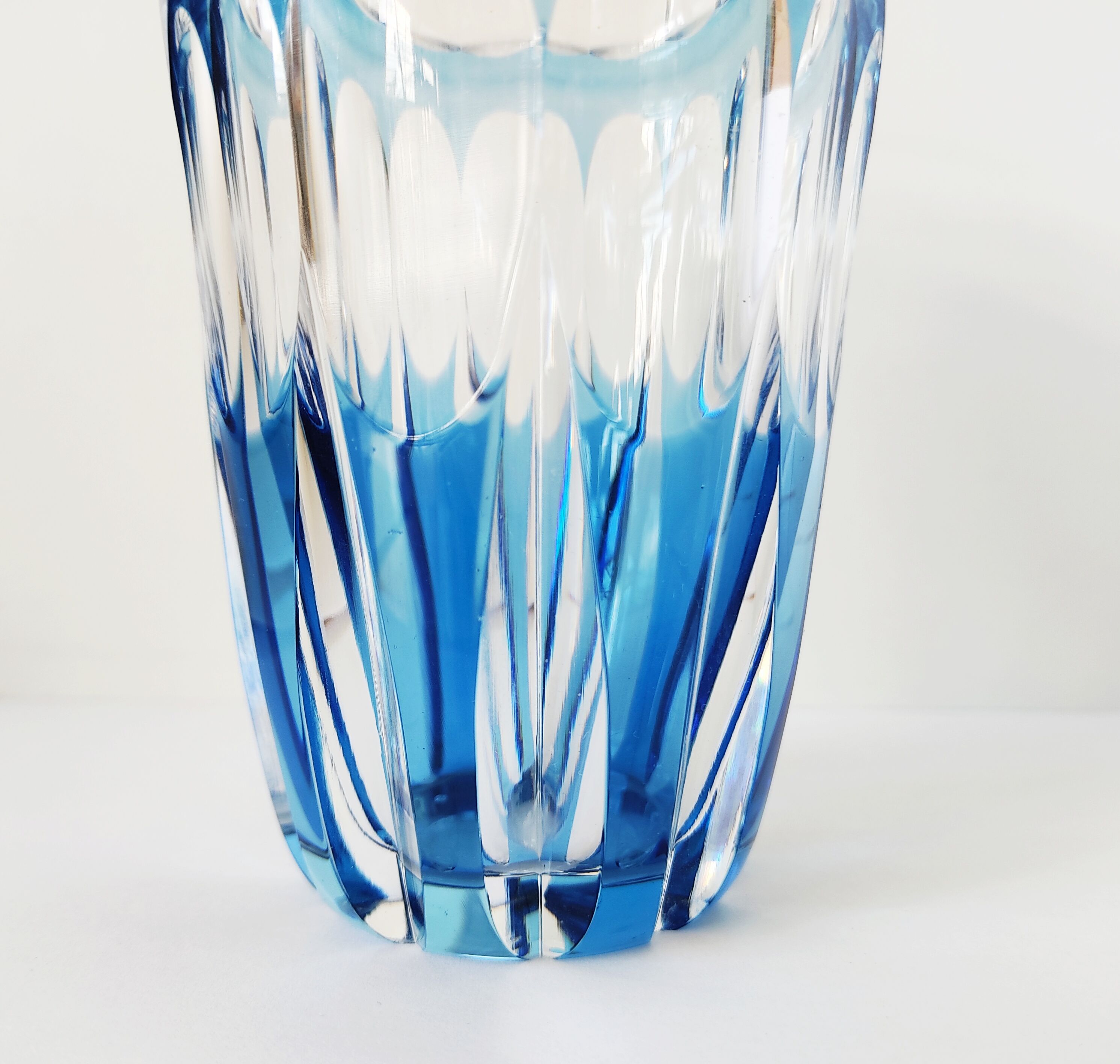 Val Saint Lambert crystal vase