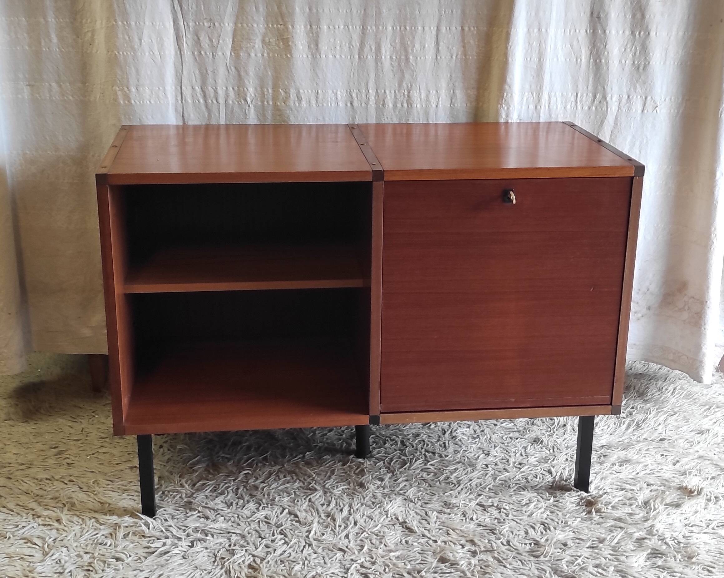 Modernist teak sideboard by ARP for Minvielle - 1950s/60s