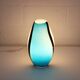 Eglo handblowed glass table lamp - Empori 87756 - Opaline and blue glass