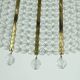 1960s PENDANT LIGHT brass and acrylic hollywood regency style