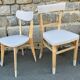 set of modernised vintage chairs – The Scandinavian elegance of the 1950s