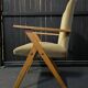 Pair of compass leg armchairs in velvet from the 1950s.