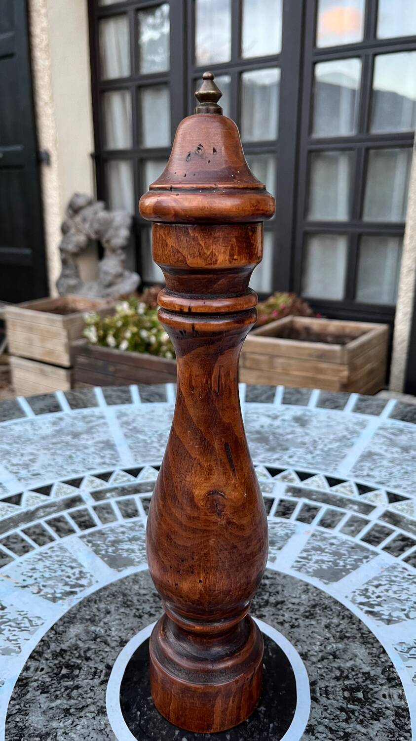 Trio of vintage pepper mills
