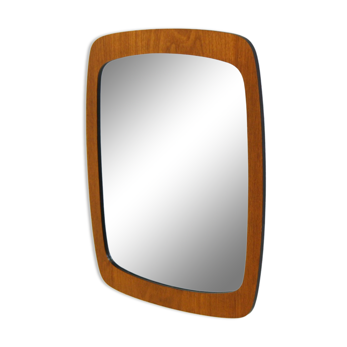 Mirror "Pebble" teak, Sweden, 1960, 62x47cm