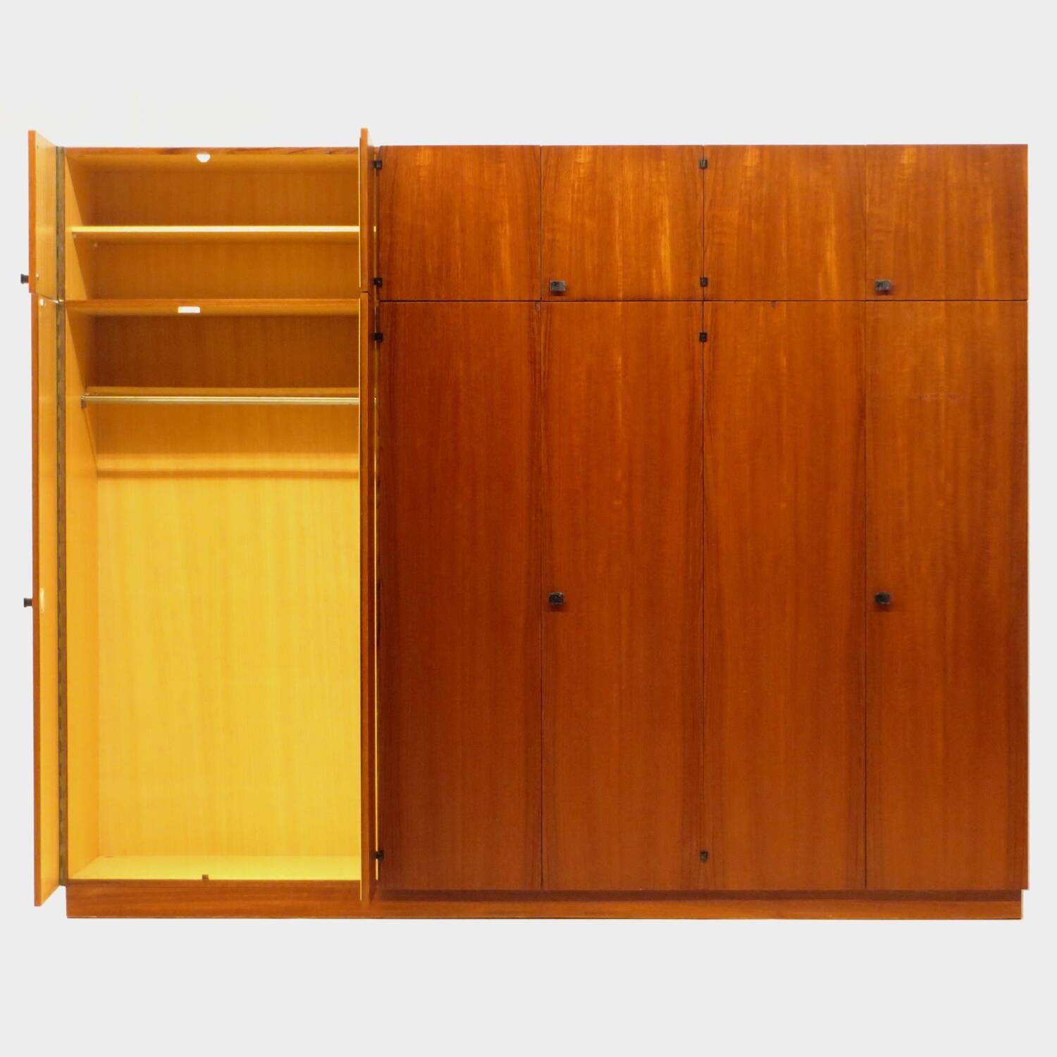Large vintage mid century modern XL wardrobe in teak, 1960s