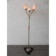 Lampadaire vintage avec trois teintes de verre
