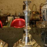 Silver Bronze Candlesticks