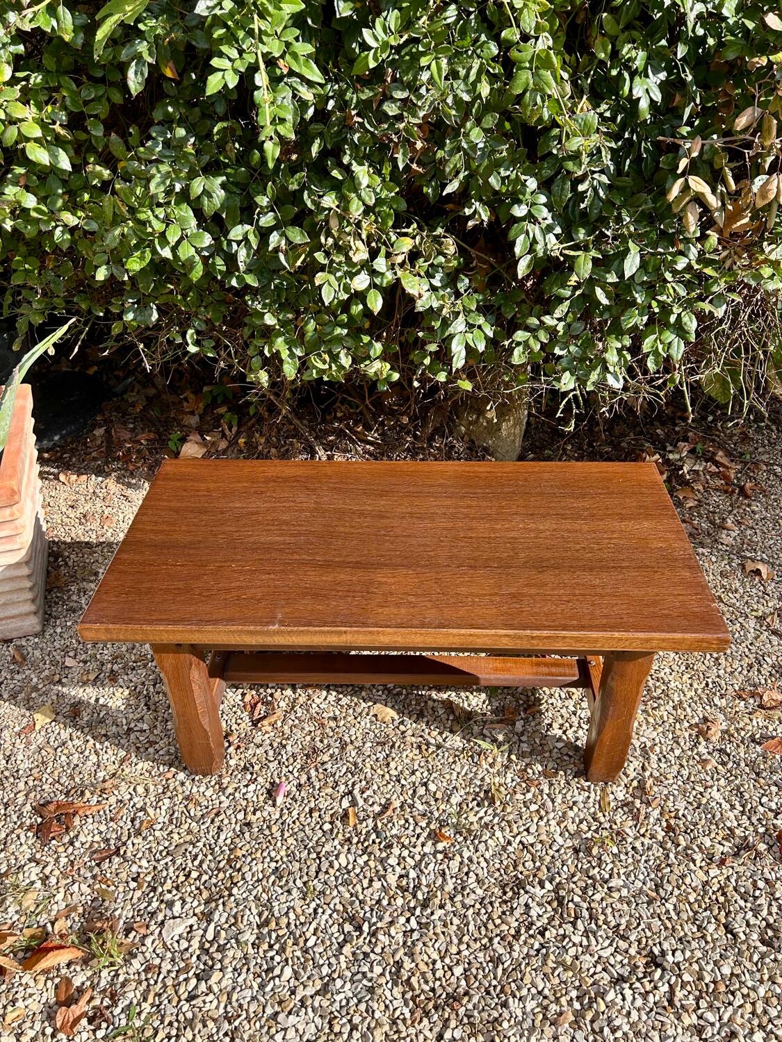 Solid wood coffee table