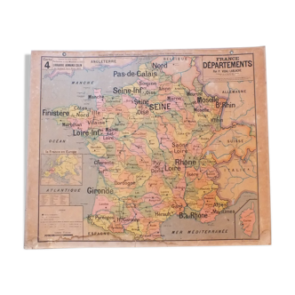 School Vidal-Lablache n ° 4 France departments map