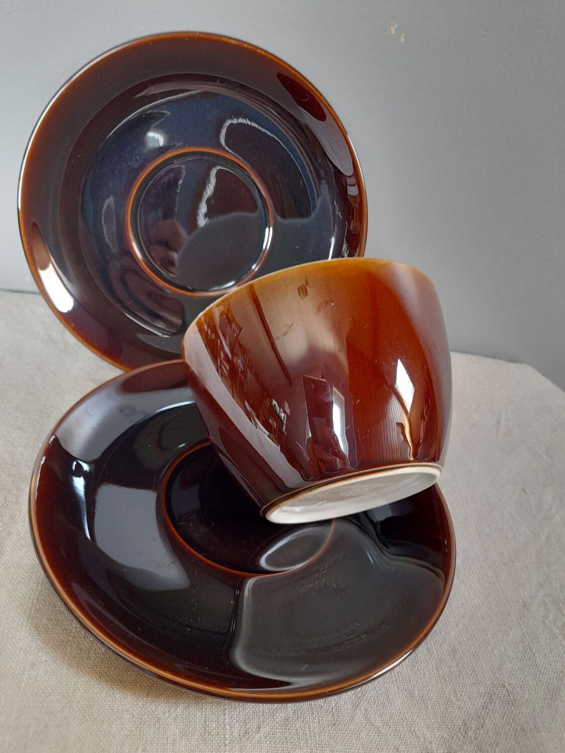 Breakfast cup and 2 subcups, Villeroy & Boch, Luxembourg model