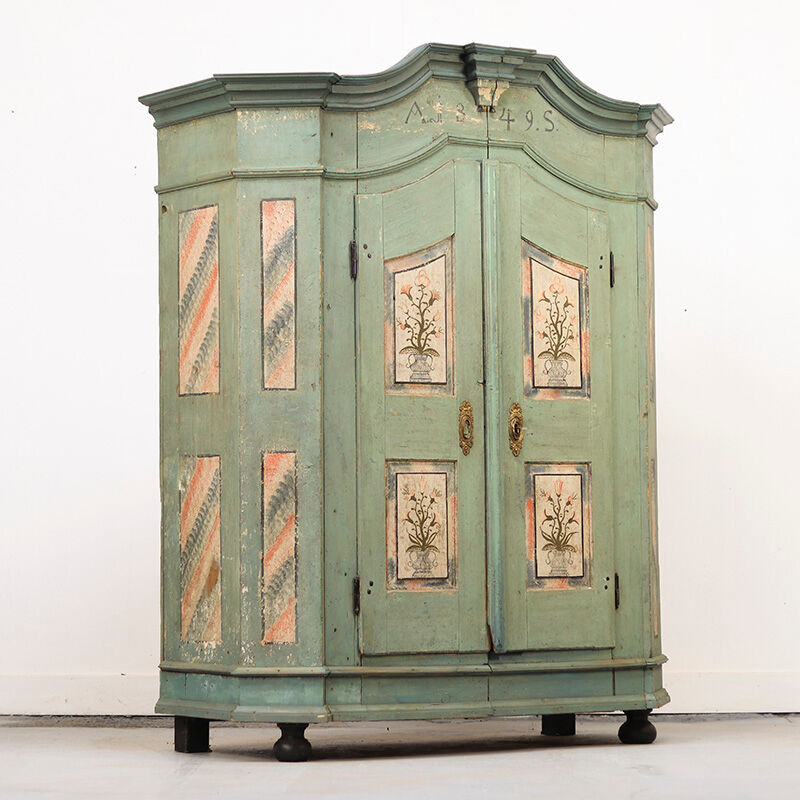 Garde-robe de mariée en art populaire peint 1849