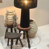 Vintage tripod stool - ball wood