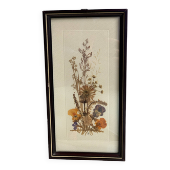 Dried flower painting