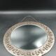 Beautiful brutalist round iron mirror in the RYCKAERT style ATELIER MAROLLES JEAN TOU