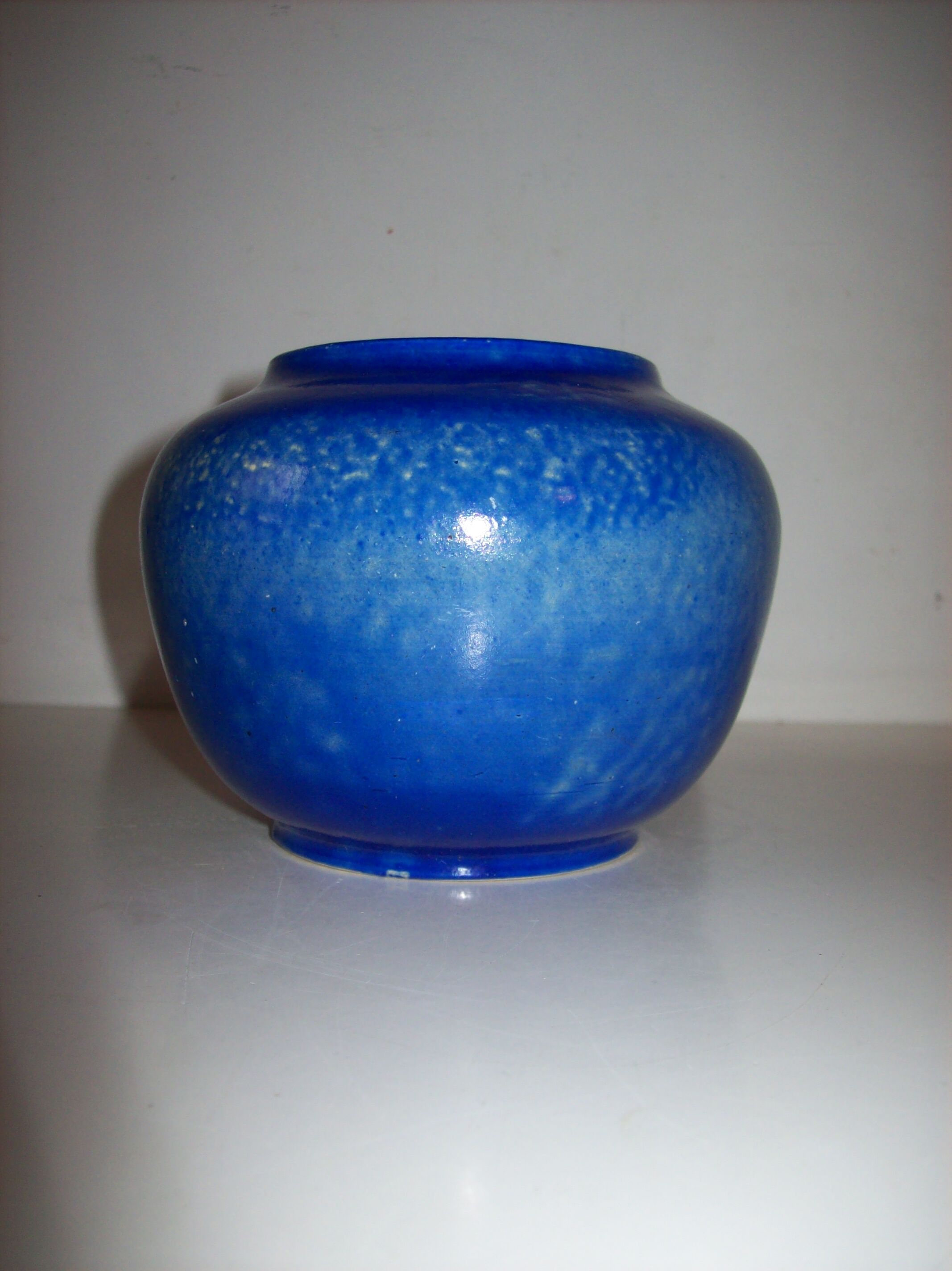Art deco ball vase signed