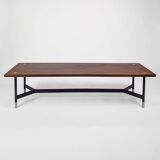 Banc italien en teck et métal, 1970