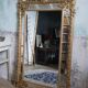 Miroir à parcloses et fronton 180x119cm