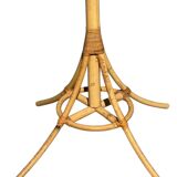1960s Rattan Coat Rack from France
