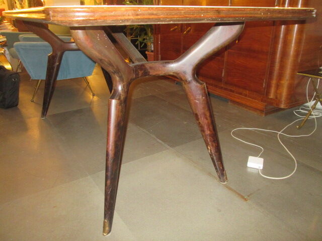 Table with glass top from the 70s