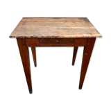 Solid wood desk with 1 drawer 75x52cm