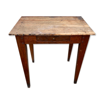 Solid wood desk with 1 drawer 75x52cm