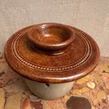 Berry pottery water butter dish