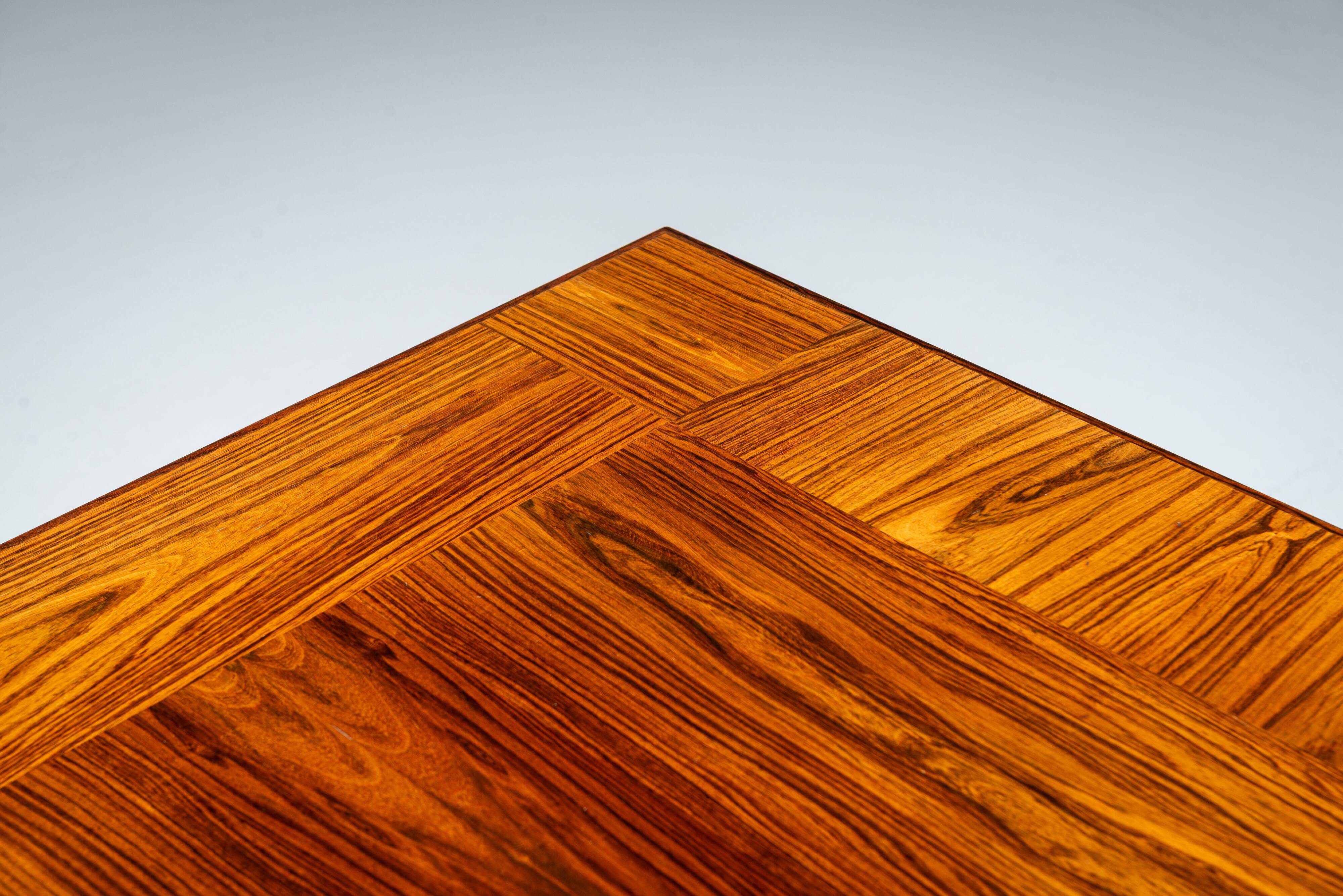 Table basse carrée en palissandre HMB Möbler Rörvik, Suède 1960