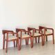 4 chaises Rainer Daumillier 1970