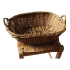 Oval basket wicker basket two handles