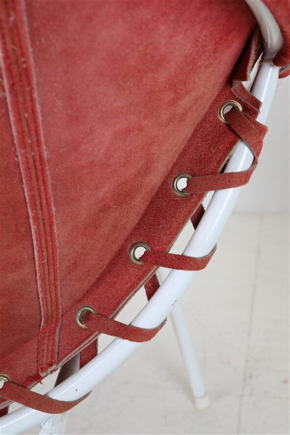 Set of 2 Lusch Balloon Chairs / suede armchairs / cocktail chairs / Mid Century Modern Design / 1960s