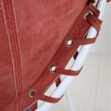 Set of 2 Lusch Balloon Chairs / suede armchairs / cocktail chairs / Mid Century Modern Design / 1960s