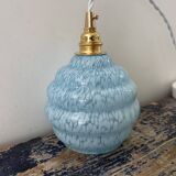 Art Deco triple globe waterfall pendant light