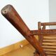 Folding wooden stool